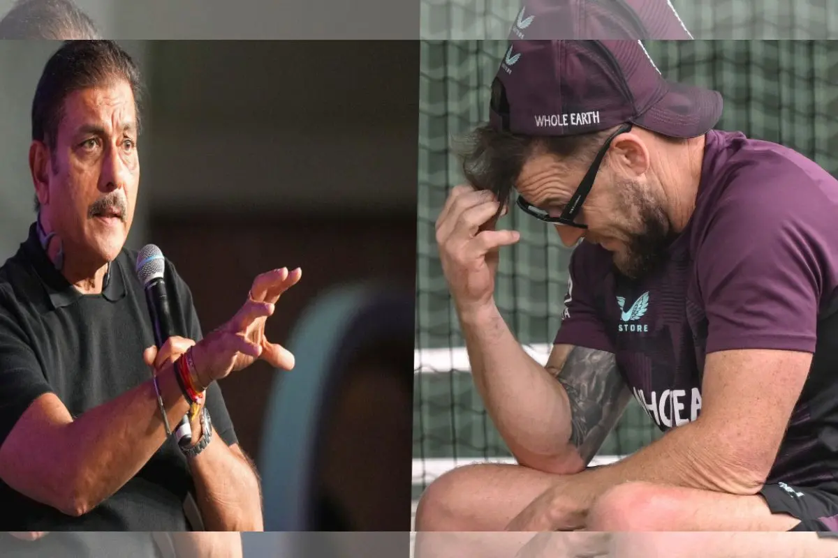From (L) Ravi Shastri, Brendon McCullum | Photos: PTI, AFP