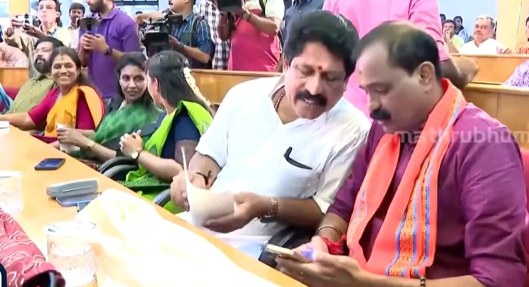 തിരുവനന്തപുരം മേയറായി തിരഞ്ഞെടുക്കപ്പെട്ട വിവി രാജേഷ്
