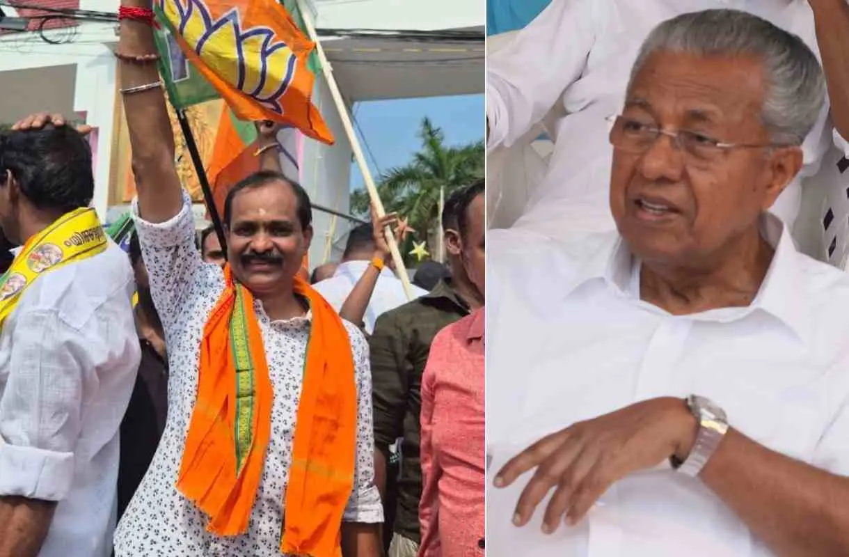 വി.വി.രാജേഷ്, മുഖ്യമന്ത്രി പിണറായി വിജയന്