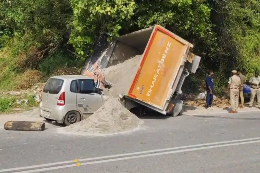 car lorry accident