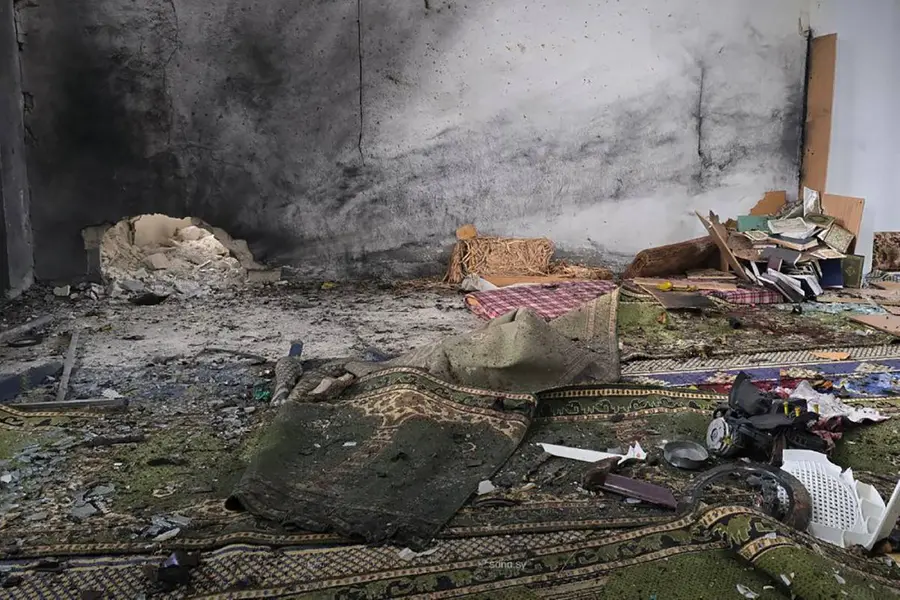 syria mosque explosion