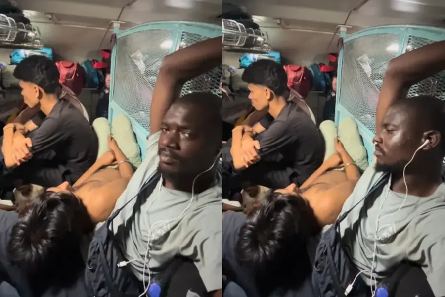 Kenyan Vlogger Shares Viral Indian Train Experience from General Compartment