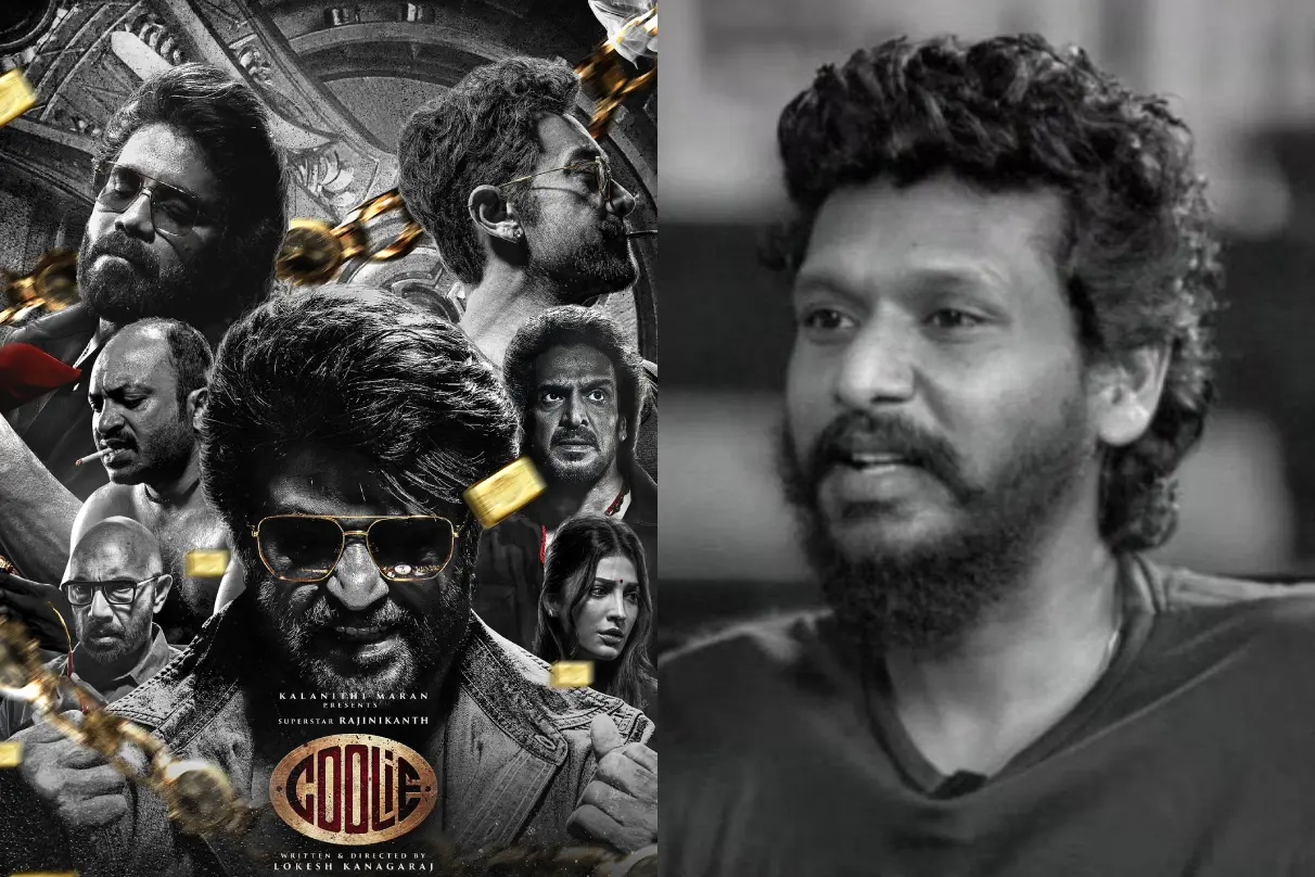 'കൂലി' പോസ്റ്റർ, ലോകേഷ് കനകരാജ് | Photos: X