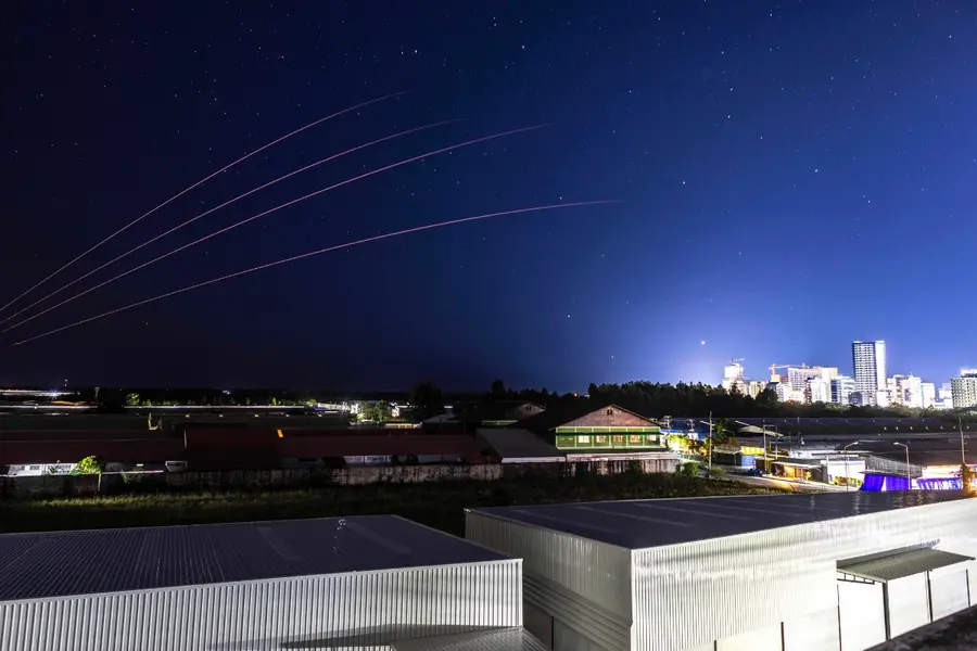 The Thai military fires artillery towards Cambodia