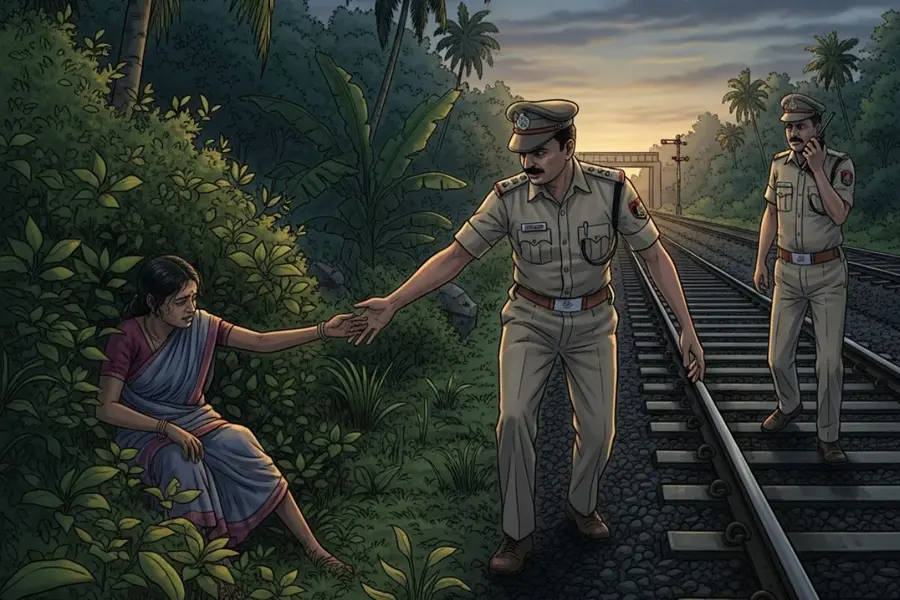 27-year-old woman attempts suicide in front of train; Kasargod police rescue mother of two