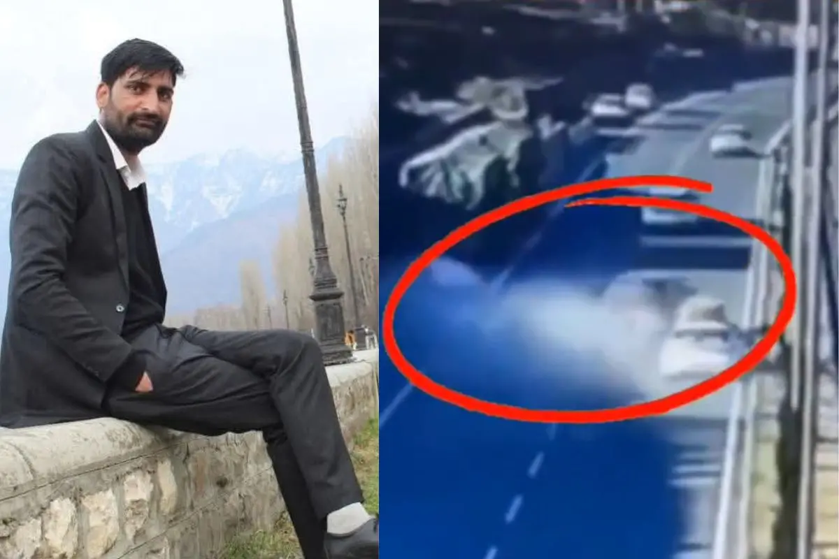 CBI lawyer Sheikh Adil Nabi, footage of the crash