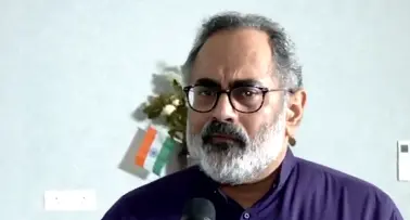 State BJP President Rajeev Chandrasekhar | Photo: X video screengrab/ ANI