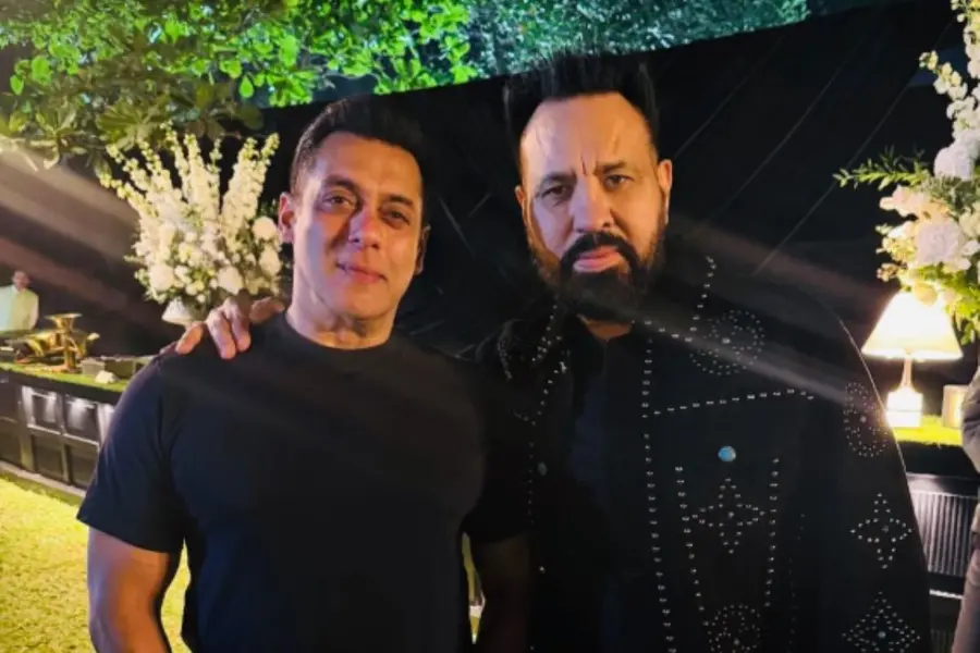 Salman Khan with his loyal bodyguard Shera