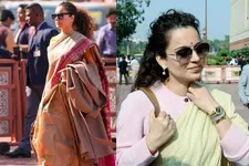 ശൈത്യകാലസമ്മേളത്തിന് സ്റ്റൈലിഷായി പാർലമെന്റിലെത്തിയ കങ്കണ റണൗട്ട്