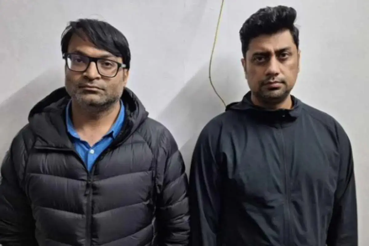 Two of the arrested accused, photo released by the police | Photo Courtesy: X/UdaipurPolice