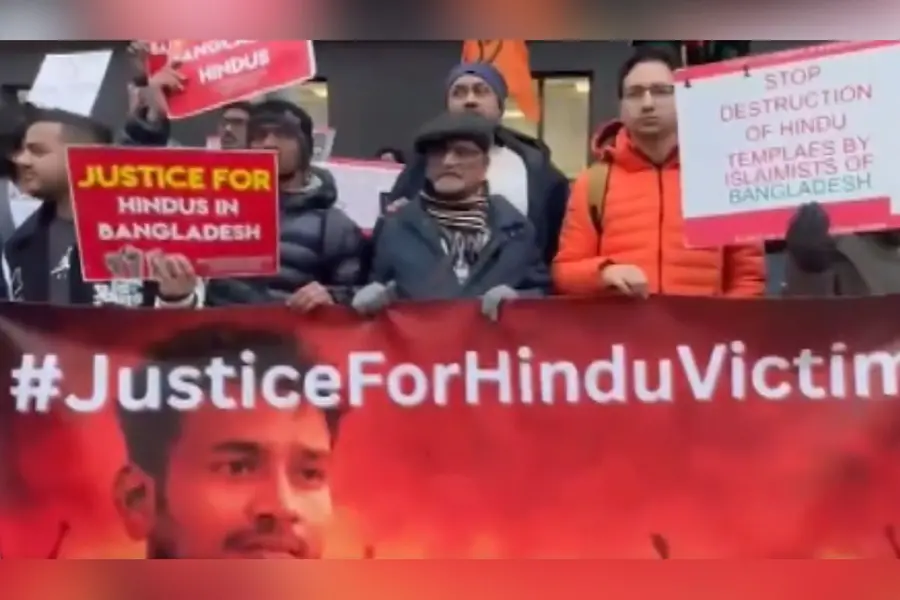 Hindu communities protest in London and India against mob lynching in Bangladesh