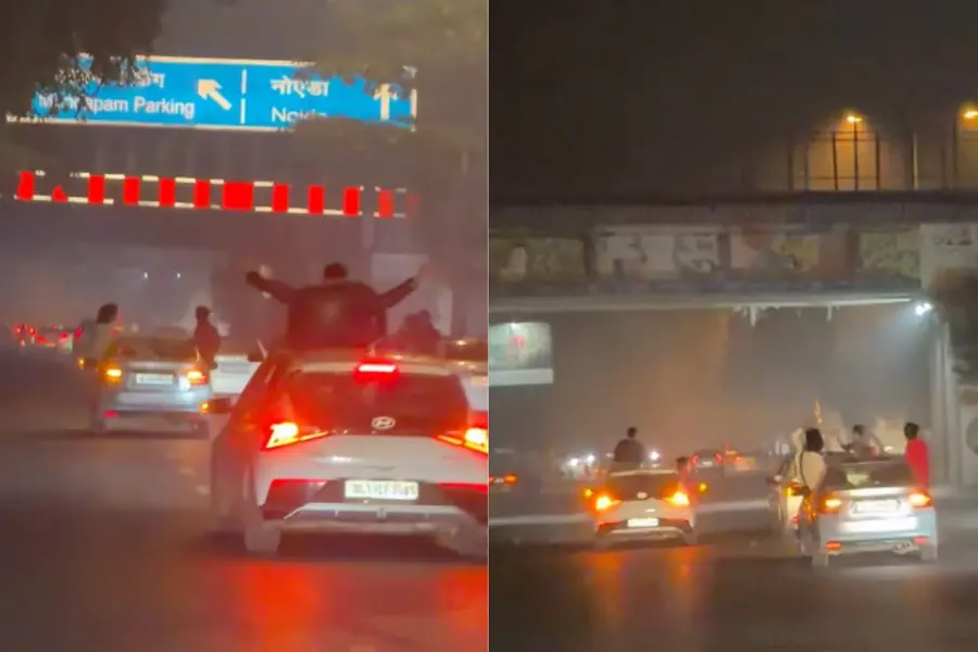 Delhi stunt video