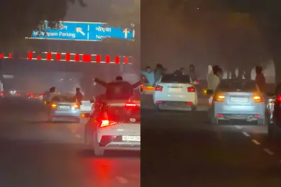 Viral clip shows reckless driving, stunts on Delhi ring road; probe on | WATCH