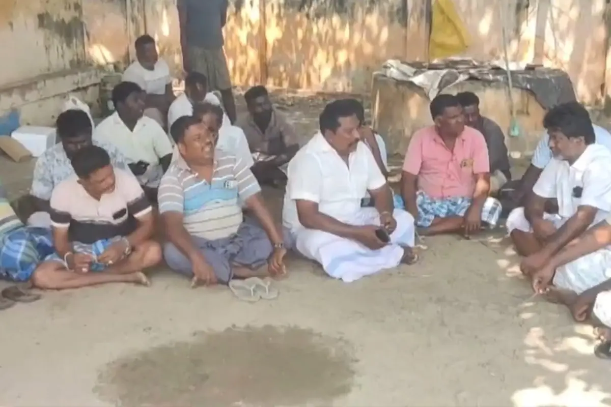 Fishermen in Tamil Nadu protest against repeated arrests by the Sri Lankan Navy | File photo: Screen grab X/PTI