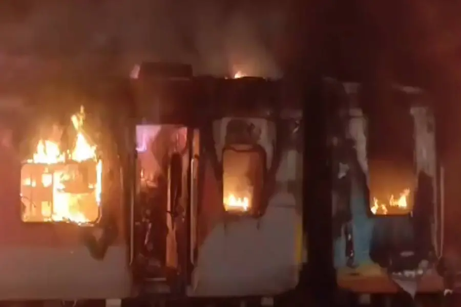 andhra train fire