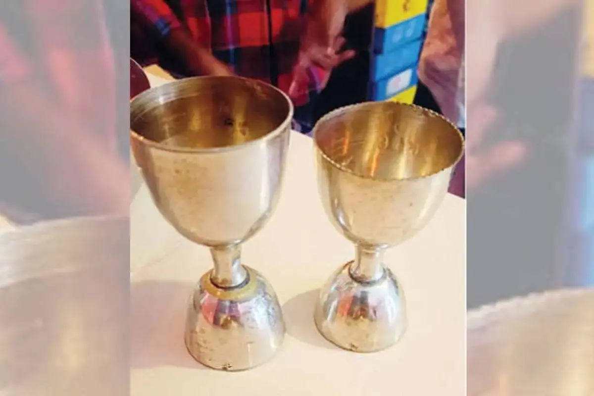 The non-standard size jigger used by some bars in Kerala | Photo: Mathrubhumi