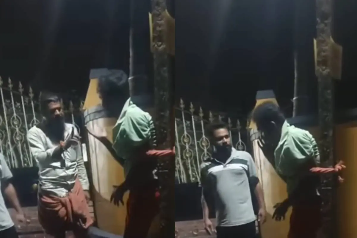 പാലക്കാട് എലപ്പുള്ളിയിൽ യുവാവിനെ കെട്ടിയിട്ട് മർദിക്കുന്നതിന്റേതായി പുറത്തുവന്ന ദൃശ്യം