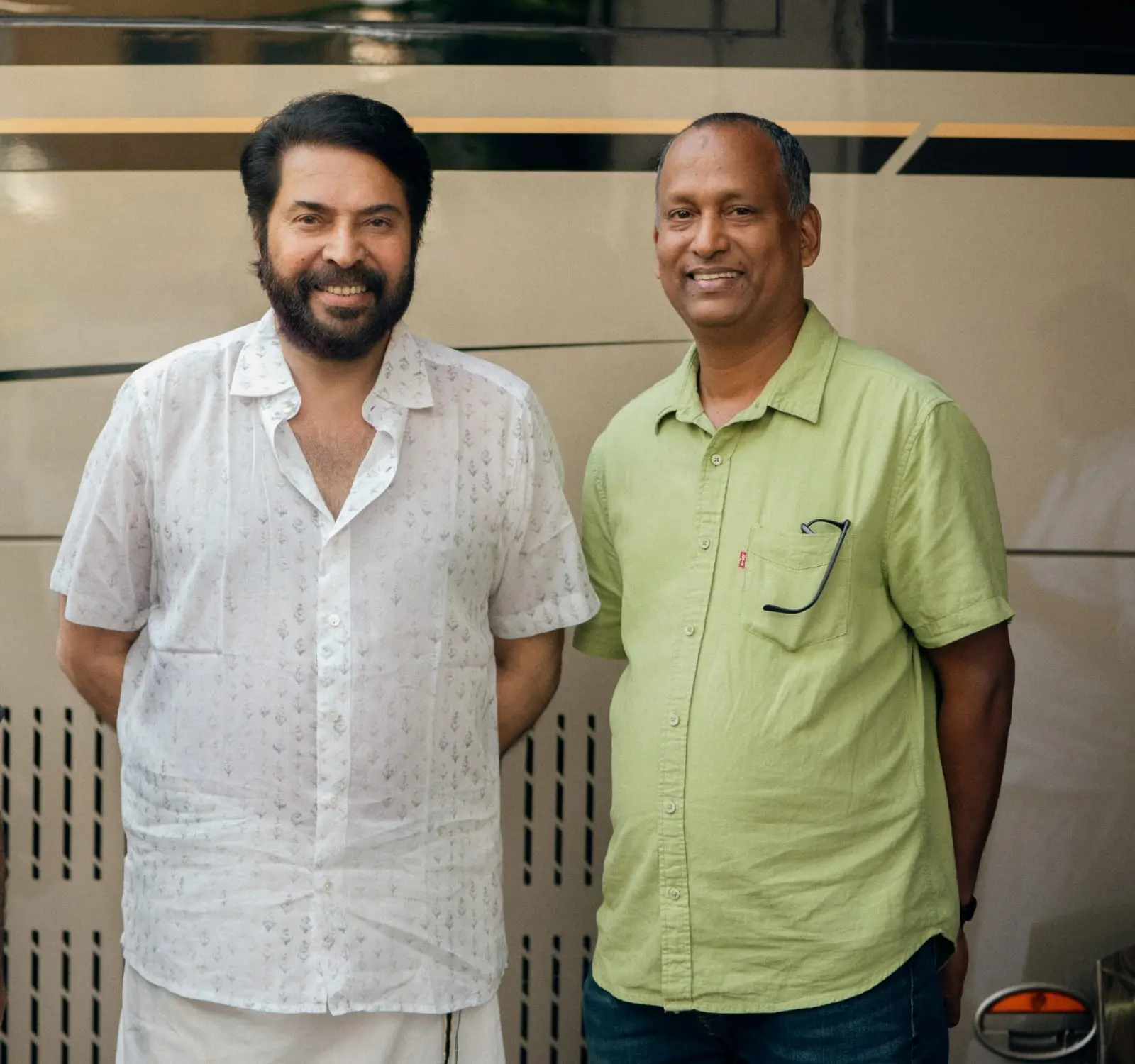 മമ്മൂട്ടിക്കൊപ്പം വിനോദ് ഗാന്ധി | ഫോട്ടോ: അറേഞ്ച്ഡ്
