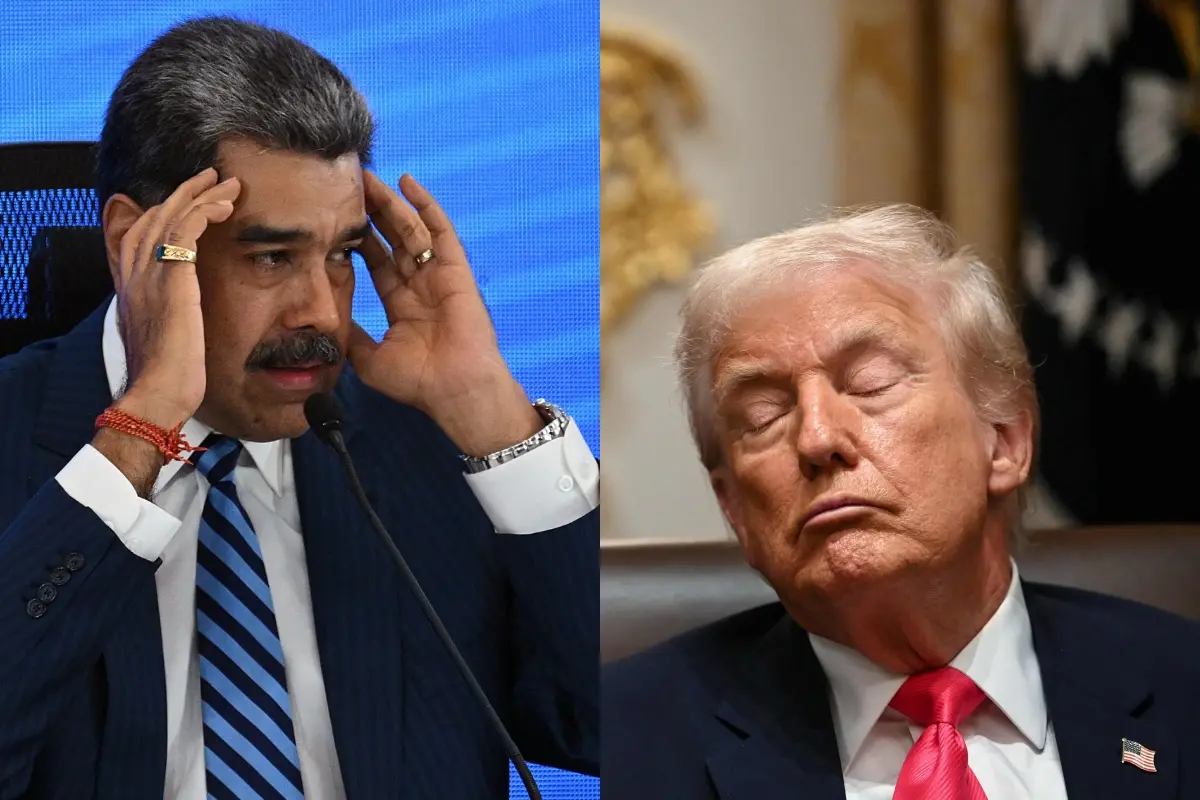 Venezuela's President Nicolas Maduro (L) and US President Donald Trump | AFP