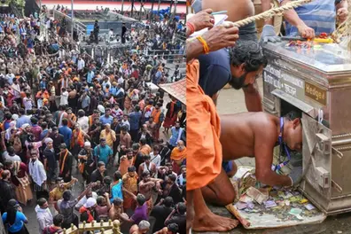Worker shortage triggers crisis at Sabarimala as only 1,200 available for kanikka count