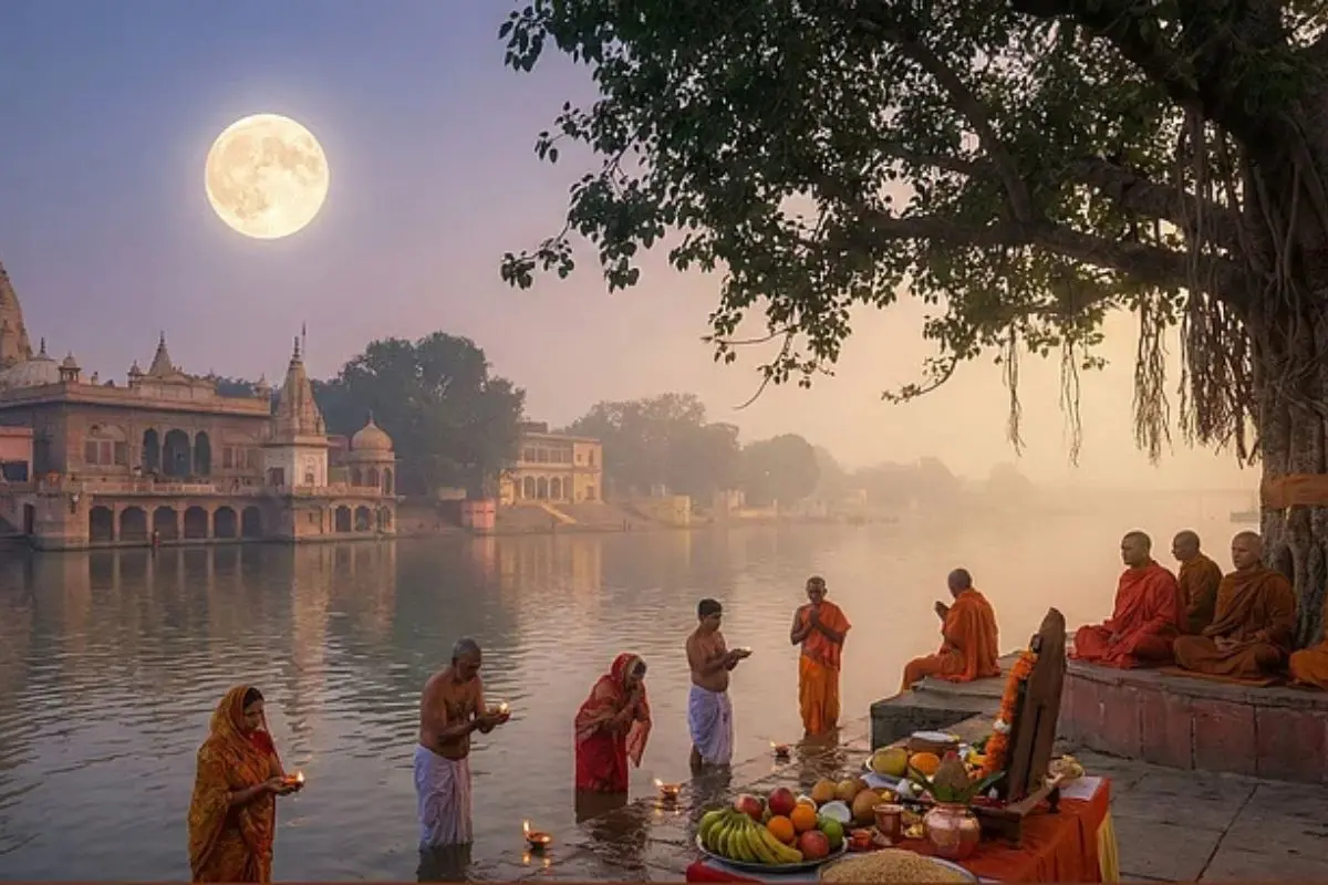 Devotees perform holy bathing and prayers under the full moon on Paush Purnima, a sacred ritual believed to cleanse sins, invite positive energy and mark spiritual renewal at the start of the year.