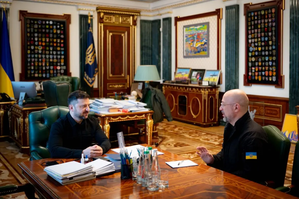 Volodymyr Zelensky with Denys Shmygal | Photo: X/@ZelenskyyUa