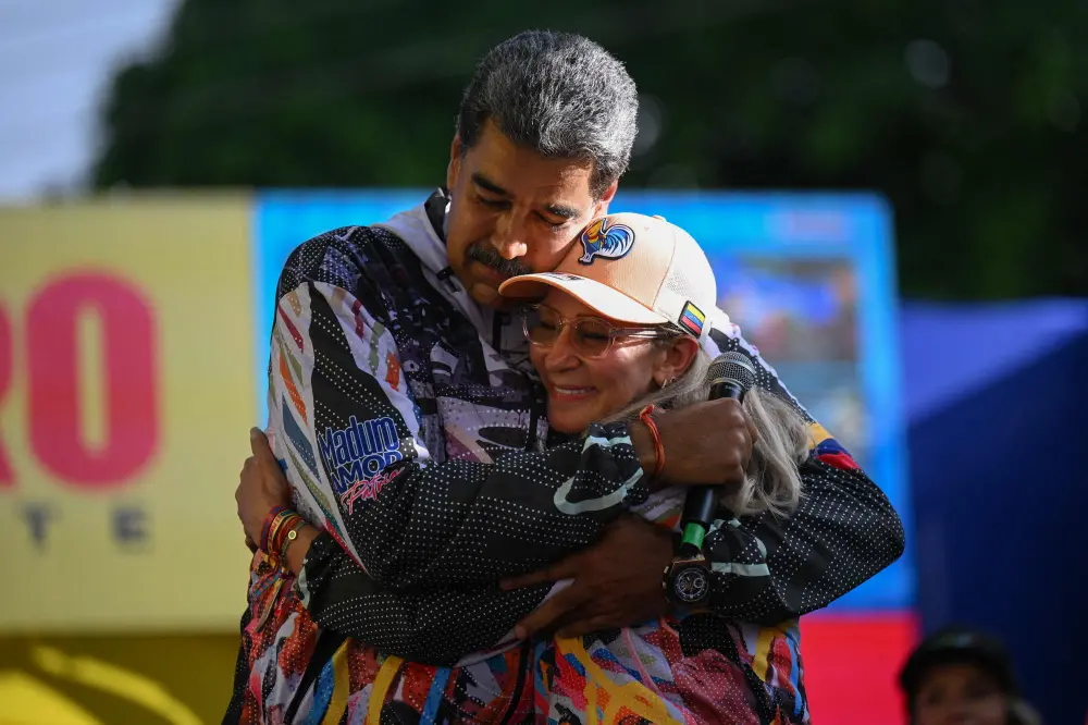 Nicolas Maduro and his wife Cilia Flores | AFP