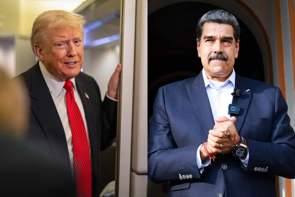 US President Donald Trump, left and Venezuela's President Nicolas Maduro, right | File photo: AFP
