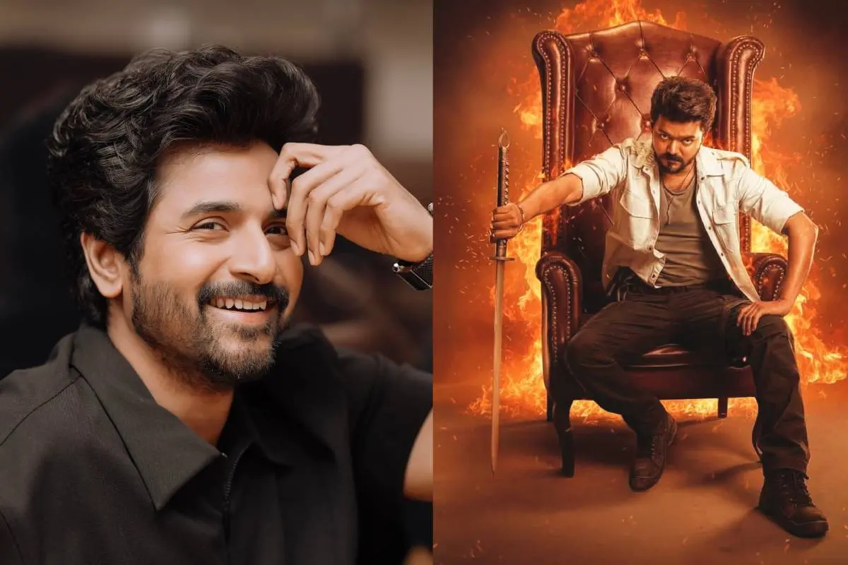ശിവ കാർത്തികേയൻ, ജനനായകൻ എന്ന ചിത്രത്തിൽ വിജയ് | ഫോട്ടോ: Facebook