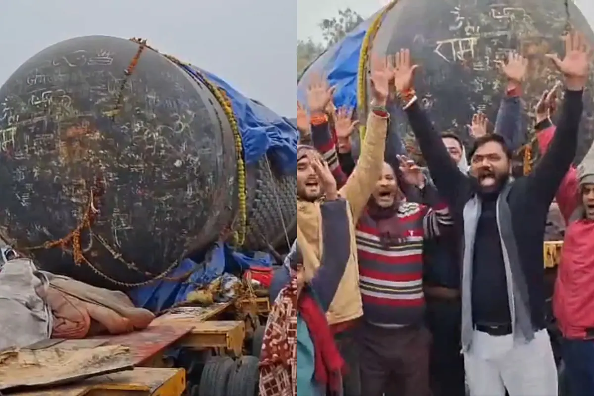 The world's largest Shivling from Tamil Nadu has reached Gopalganj