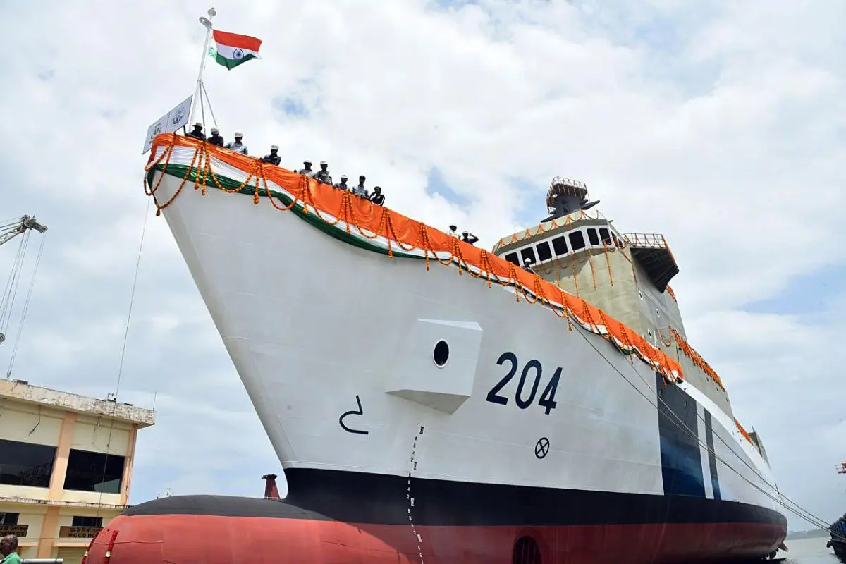 Samudra Pratap at Goa Shipyard | Photo: ANI