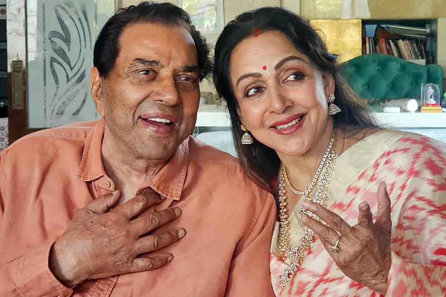 Dharmendra and Hema Malini