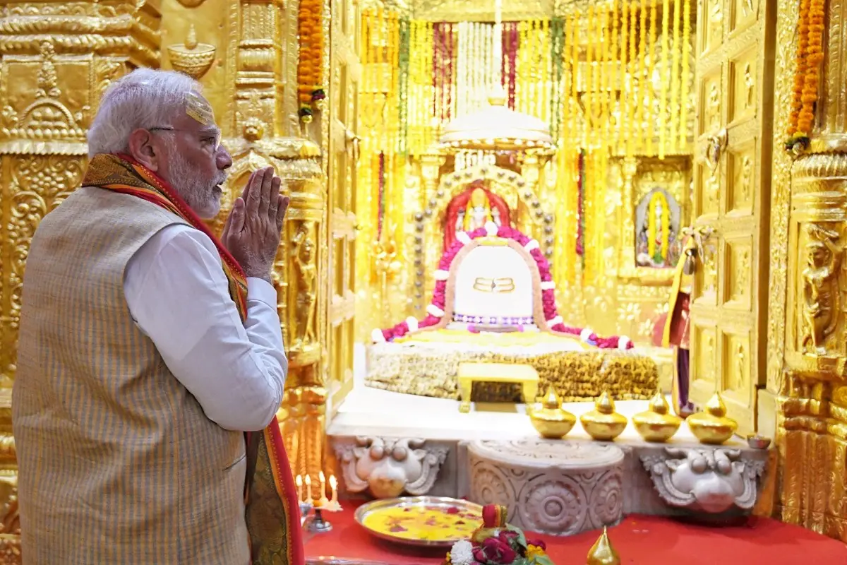 File photo- PM Modi offers prayers at Somnath temple