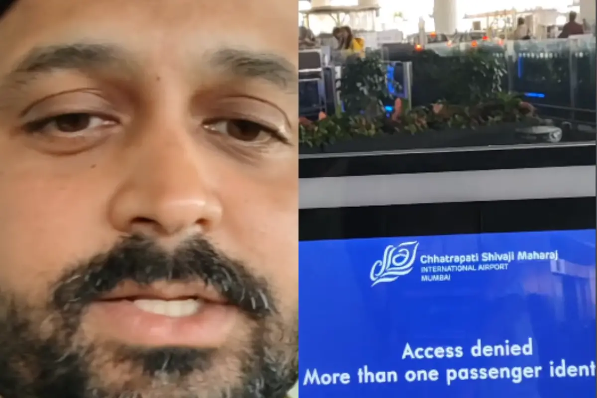 A screengrab of the video shared by the passenger