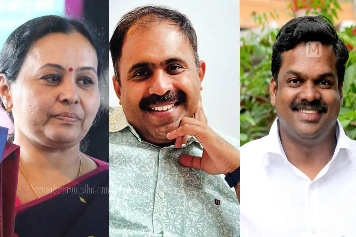 വീണാ ജോര്‍ജ്, അബിന്‍ വര്‍ക്കി, ജനീഷ്‌കുമാര്‍ | ഫയല്‍ചിത്രം | ഫോട്ടോ: മാതൃഭൂമി