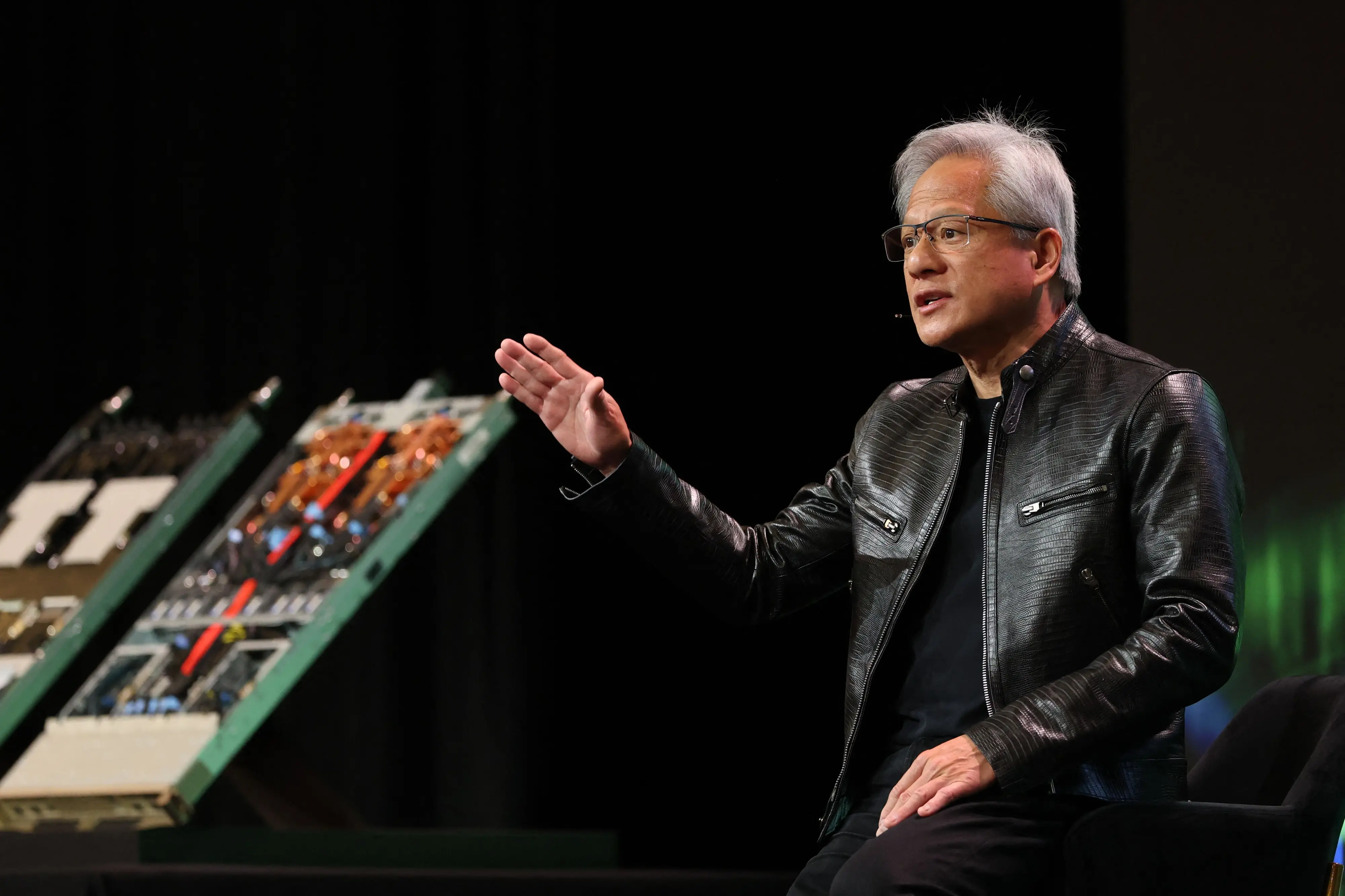 Nvidia founder and CEO Jensen Huang speaks at the annual Consumer Electronics Show (CES) in Las Vegas | Photo: AFP