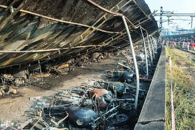 Thrissur railway station parking lot fire: How vehicle owners can seek compensation for burnt bikes?