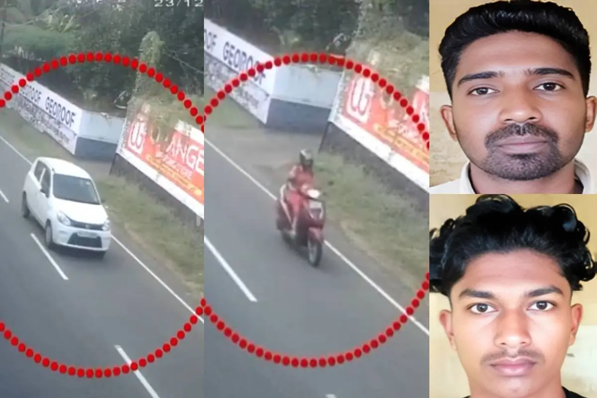 സിസിടിവി ദൃശ്യങ്ങള്, അറസ്റ്റിലായ രഞ്ജിത്തും(മുകളില്) അജാസും(താഴെ) | Screengrab: Mathrubhumi News
