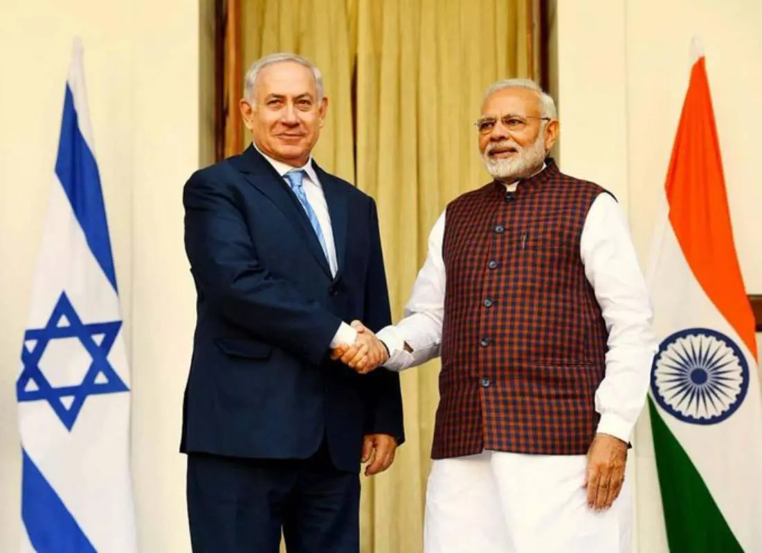 ബെഞ്ചമിൻ നെതന്യാഹുവും നരേന്ദ്ര മോദിയും | PHOTO:X