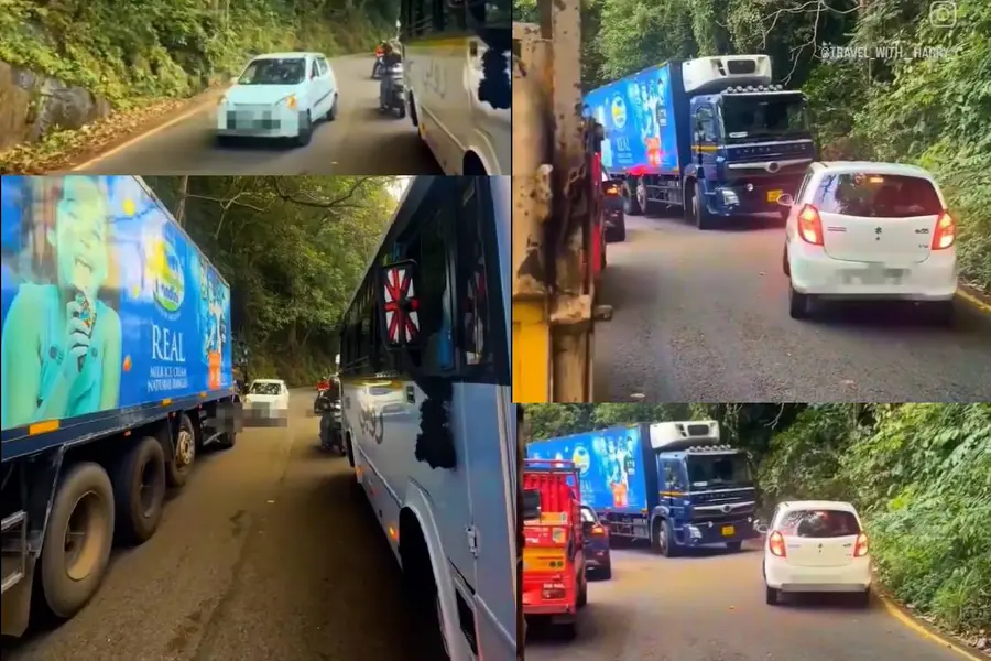 ബ്ലോക്കിൽ വരിതെറ്റിച്ച് മുന്നിലേക്ക്, അതിലുംവേഗം റിവേഴ്സ്; ക്യൂവിലുള്ളത് മണ്ടന്മാരല്ലെന്ന് MVD