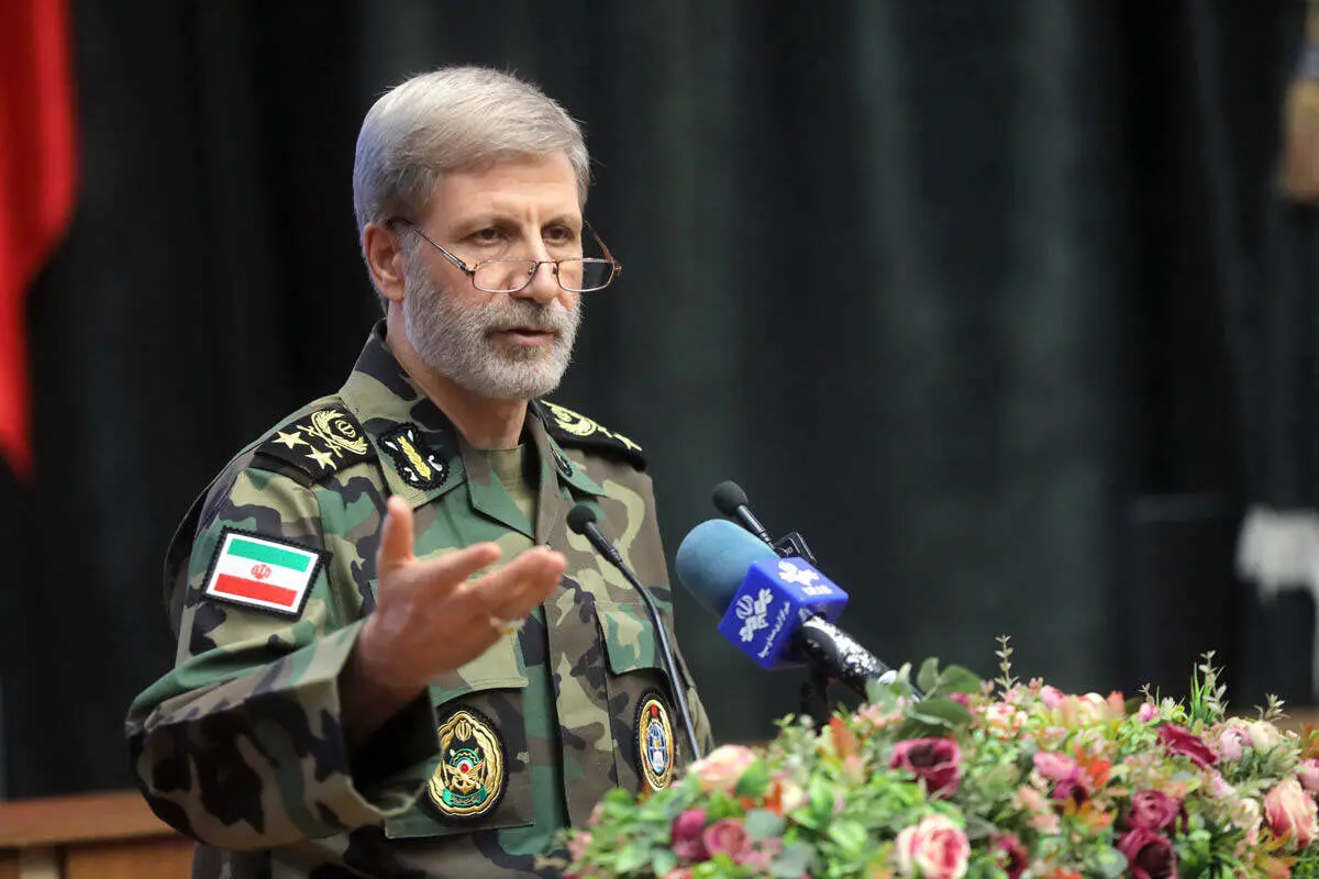 Iran's army chief Maj. Gen. Amir Hatami speaks to military academy students, in Tehran, Iran. | Photo: AP