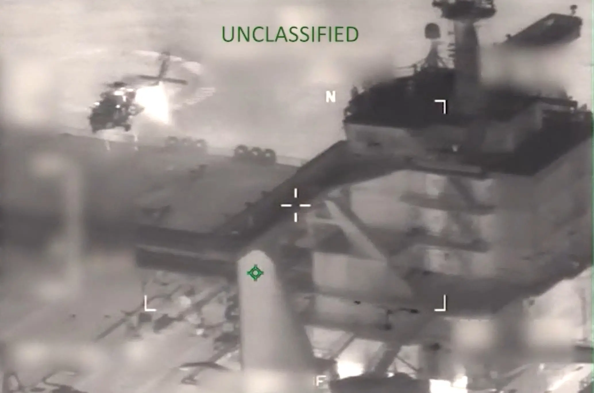 This frame grab from a video released by US Southern Command on January 7, 2026, shows what US Southern Command says is US military forces interdicting a vessel, M/T Sophia, in the Carribean Sea on January 7, 2026.| Photo: AP