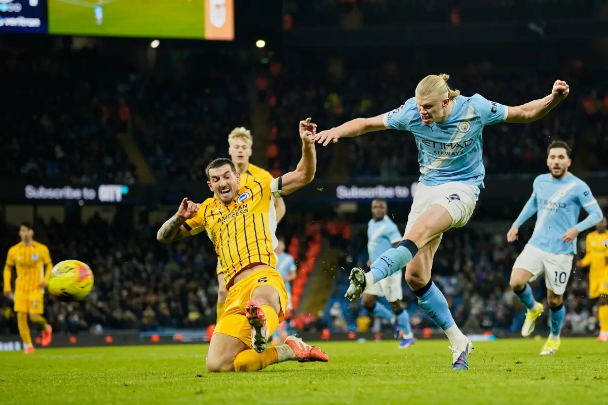 Manchester City's Norwegian striker #09 Erling Haaland | Photo: AFP