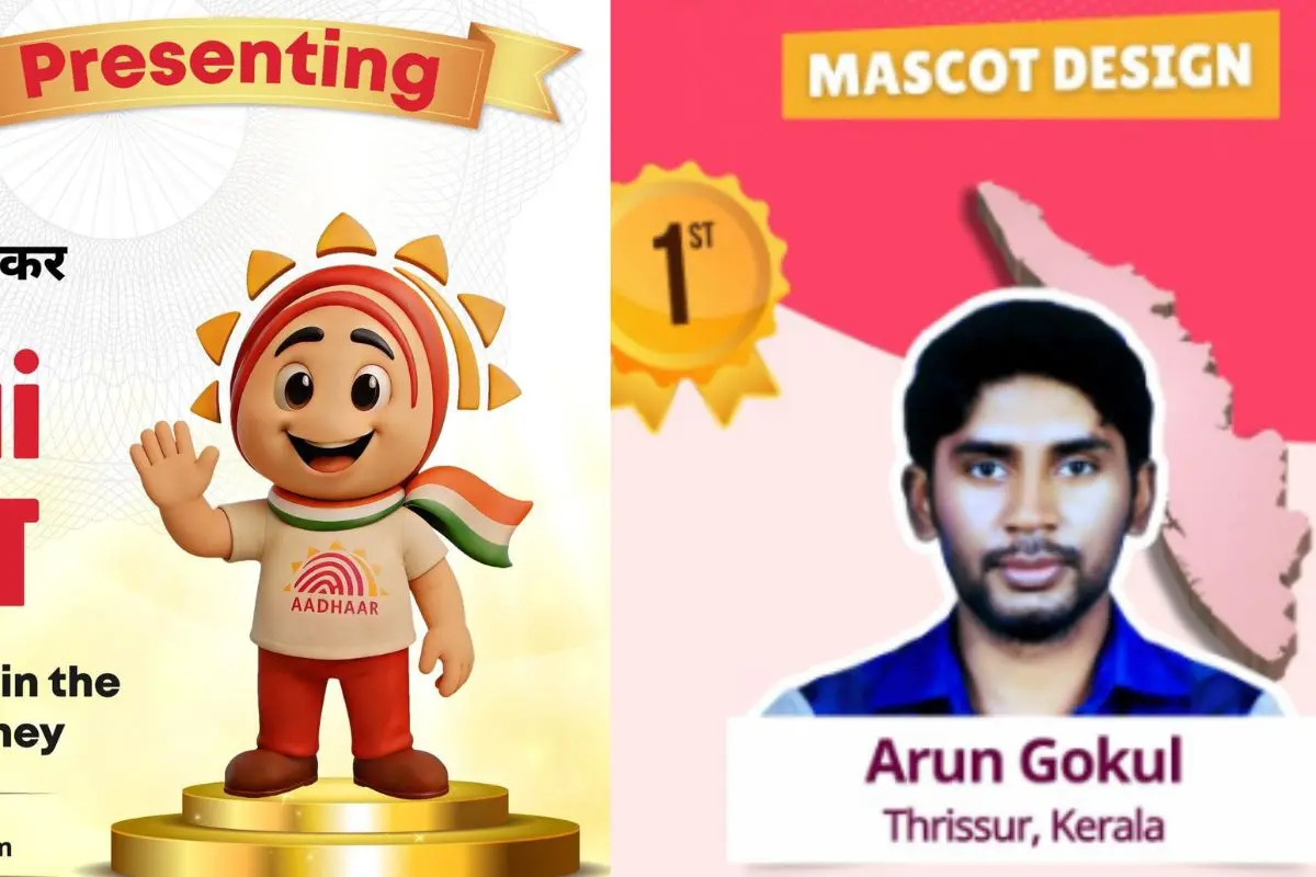 Udai, the new Aadhaar mascot, Winner of the first prize in the competition (Photo: X, Instagram)