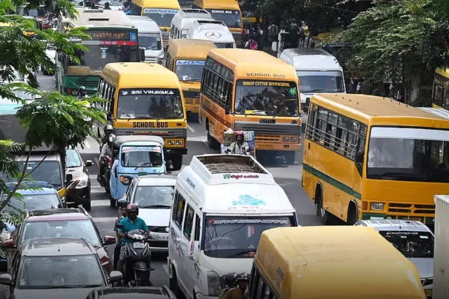 Bengaluru traffic; toilet on wheels: How one school eased long bus journeys for students | VIDEO