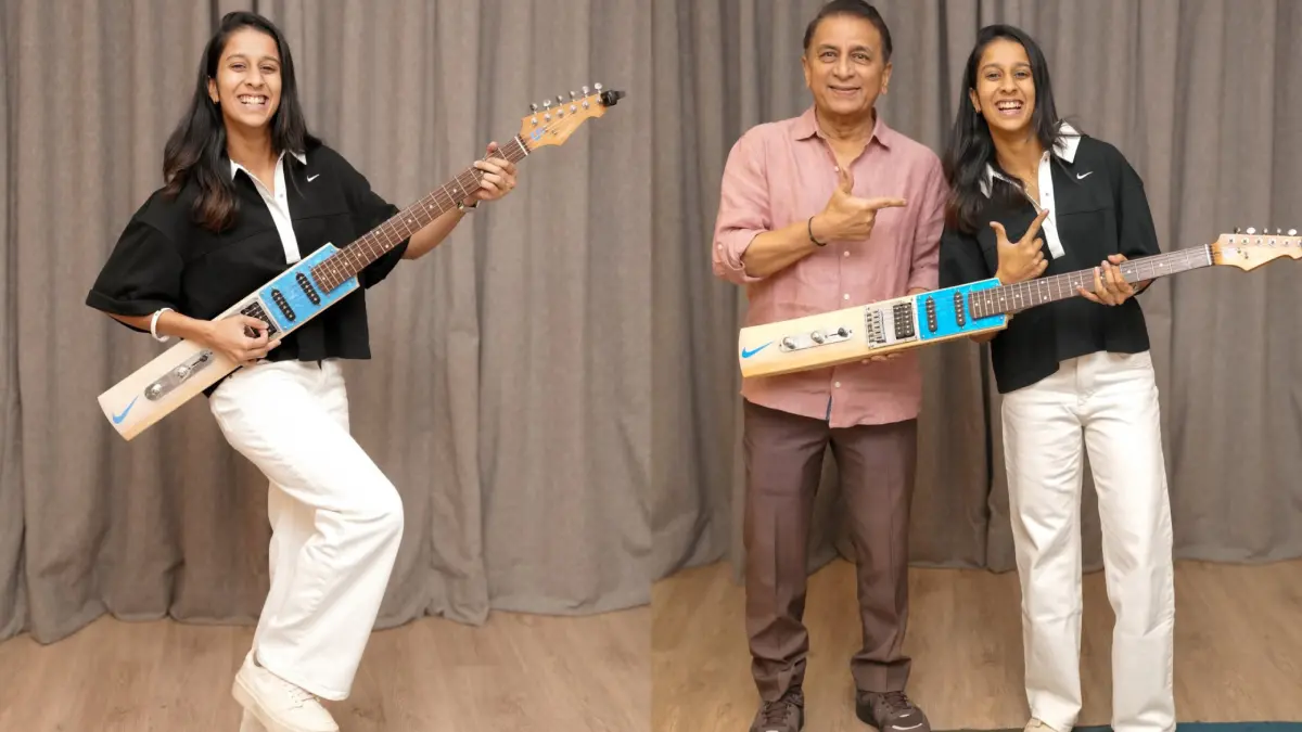 Sunil Gavaskar and Jemimah Rodrigues | Photos: Sourced from the official Instagram handle of Jemimah Rodrigues