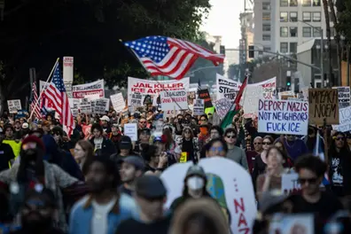 Anti-ICE protesters rally across the US after shootings in Minneapolis and Portland