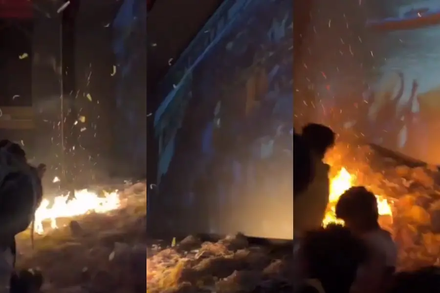 Prabhas The Raja Saab Fire breaks out