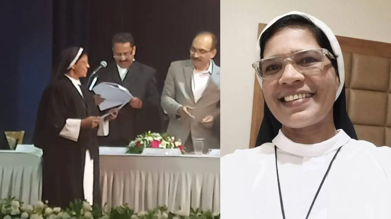 സിസ്റ്റര് ലൂസി കളപ്പുര അഭിഭാഷകയായി എൻറോൾ ചെയ്യുന്നു | Photo : Facebook