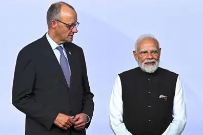 Chancellor Friedrich Merz arrives in Gujarat as India and Germany begin two-day high-level talks